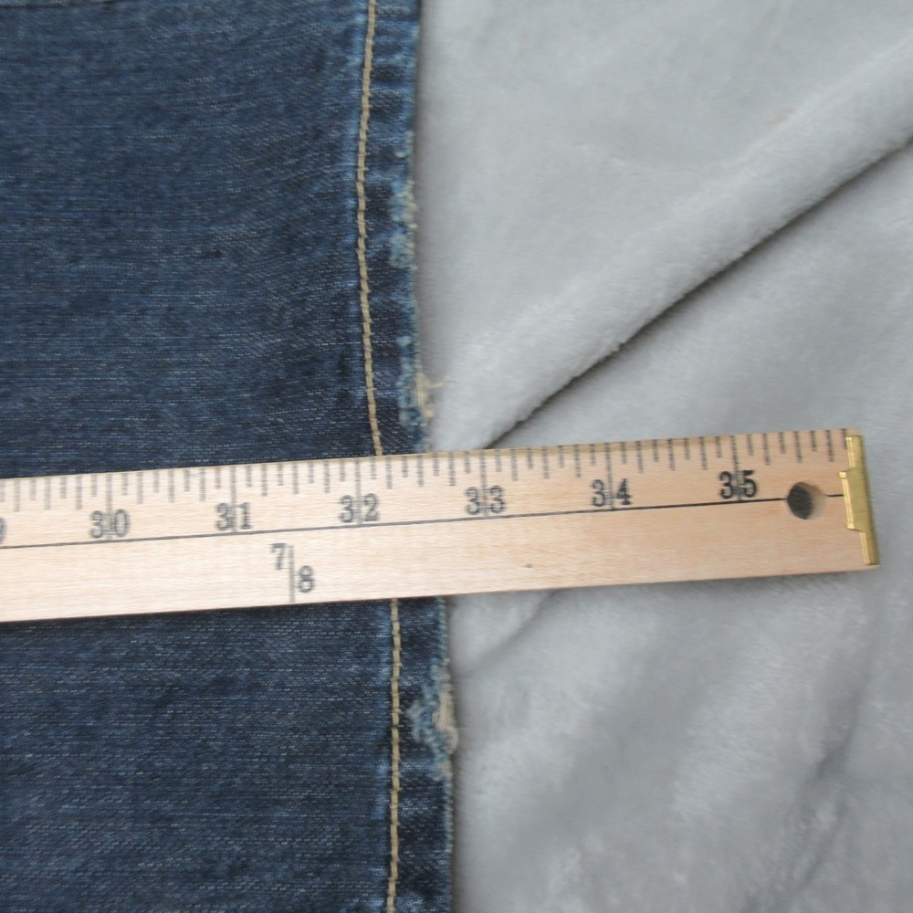 Abercrombie & Fitch Jeans Mens 32x32 Baggy Button Fly Relaxed Classic Y2K Heavy - Picture 14 of 16